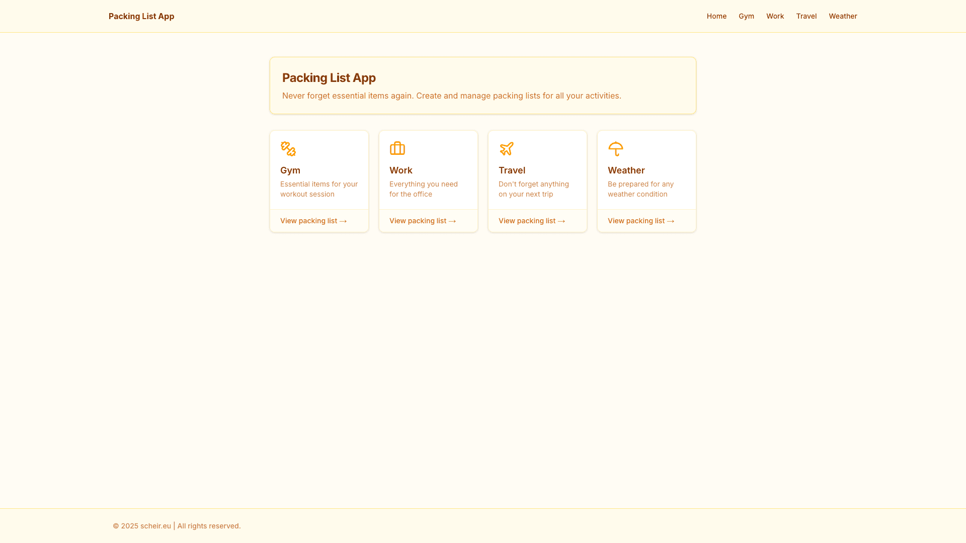Packing List Manager - Organization Tool, image 1 of 1