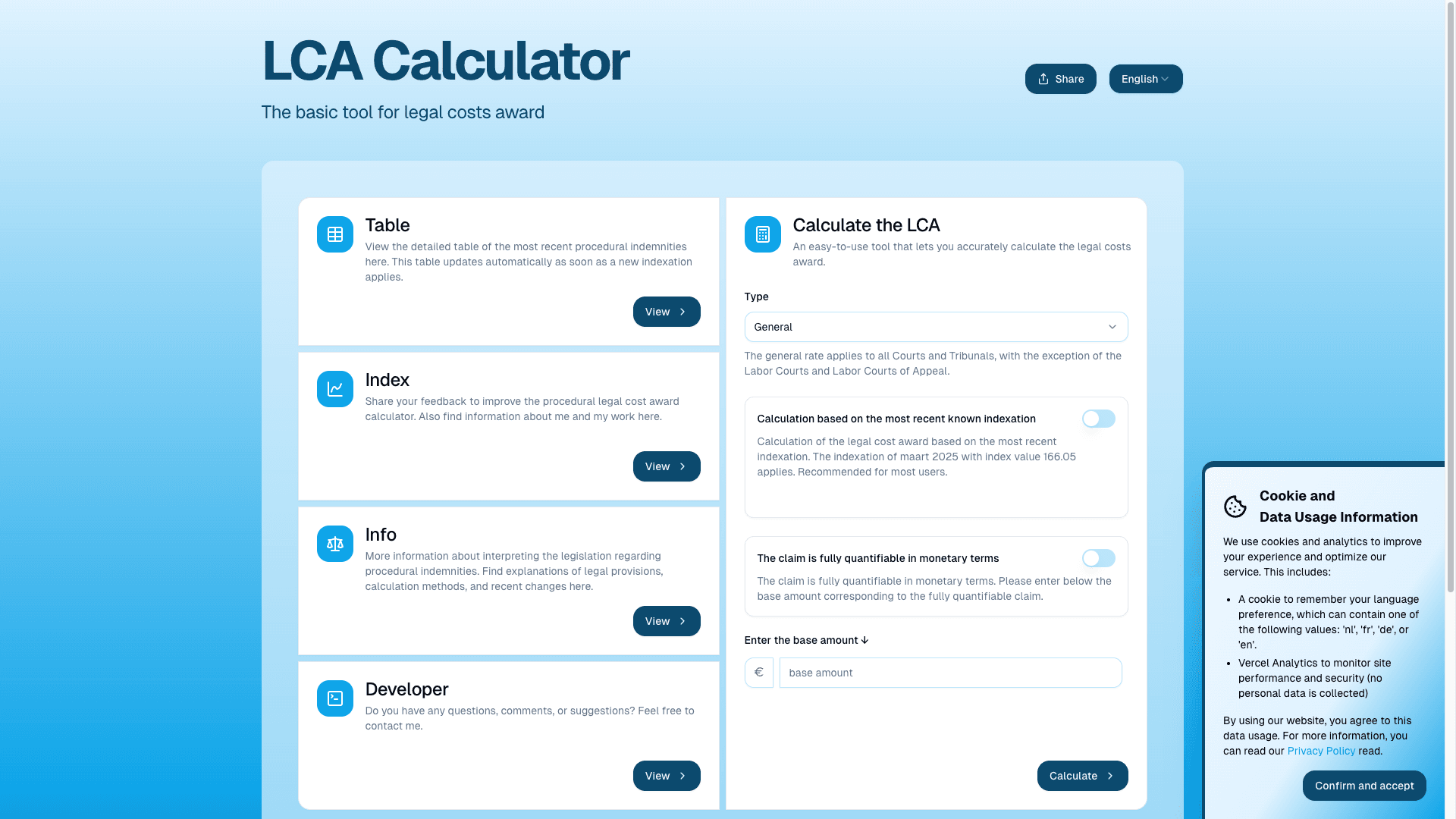RPV Calculator - Legal Fee Calculator project preview